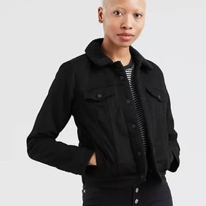 Women's Levi's XS black denim jacket